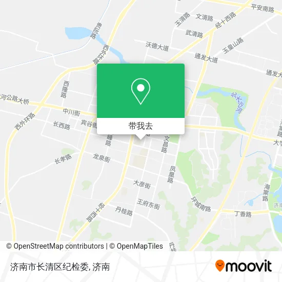 济南市长清区纪检委地图