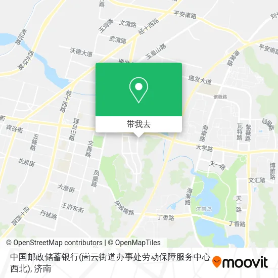 中国邮政储蓄银行(崮云街道办事处劳动保障服务中心西北)地图