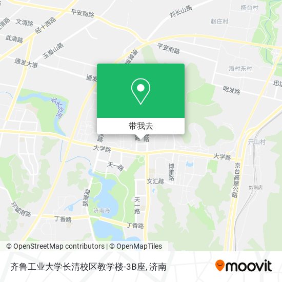 齐鲁工业大学长清校区教学楼-3B座地图