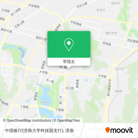 中国银行(济南大学科技园支行)地图