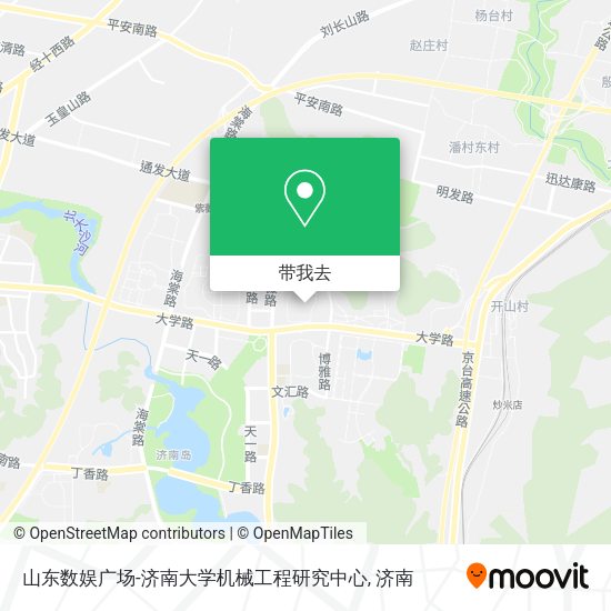 山东数娱广场-济南大学机械工程研究中心地图