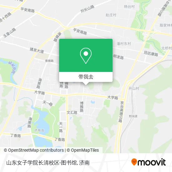 山东女子学院长清校区-图书馆地图