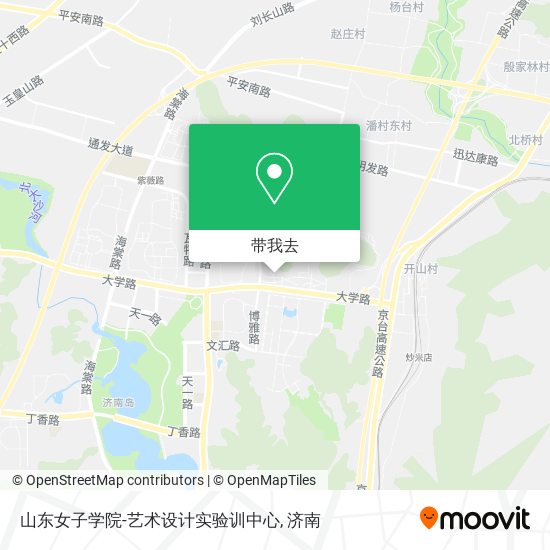 山东女子学院-艺术设计实验训中心地图