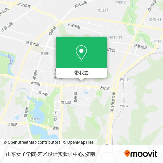 山东女子学院-艺术设计实验训中心地图