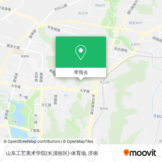 山东工艺美术学院(长清校区)-体育场地图