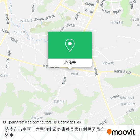 济南市市中区十六里河街道办事处吴家庄村民委员会地图