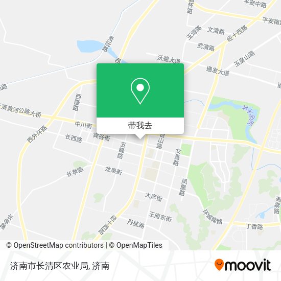 济南市长清区农业局地图