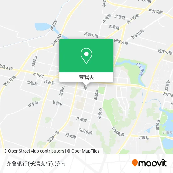 齐鲁银行(长清支行)地图