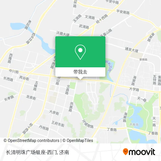 长清明珠广场银座-西门地图