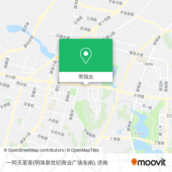 一同天茗茶(明珠新世纪商业广场东南)地图