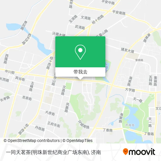 一同天茗茶(明珠新世纪商业广场东南)地图