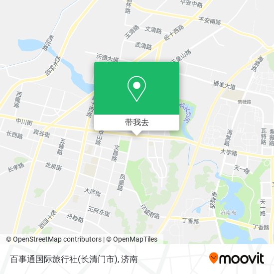 百事通国际旅行社(长清门市)地图