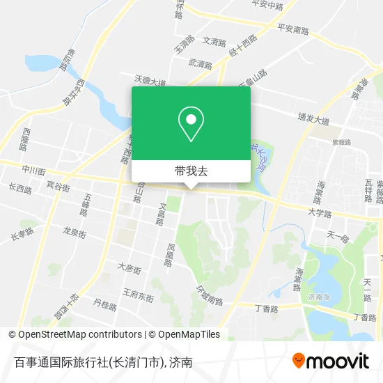 百事通国际旅行社(长清门市)地图