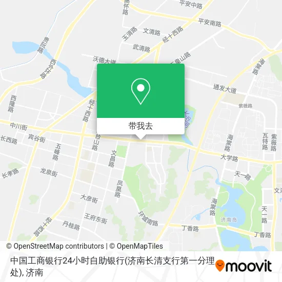 中国工商银行24小时自助银行(济南长清支行第一分理处)地图