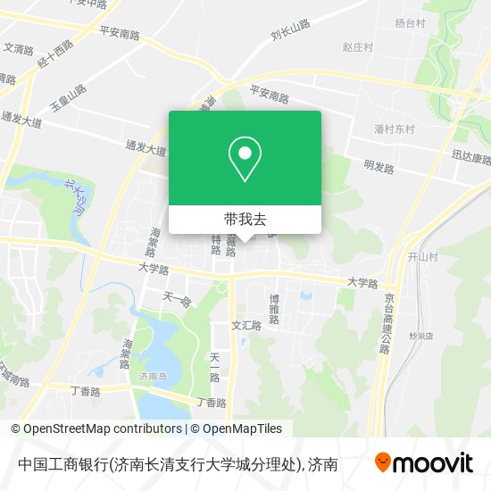 中国工商银行(济南长清支行大学城分理处)地图