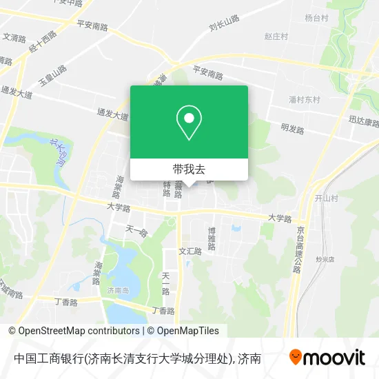 中国工商银行(济南长清支行大学城分理处)地图