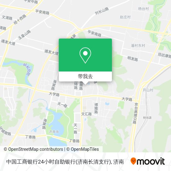 中国工商银行24小时自助银行(济南长清支行)地图