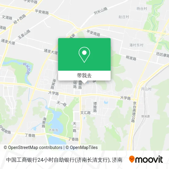 中国工商银行24小时自助银行(济南长清支行)地图