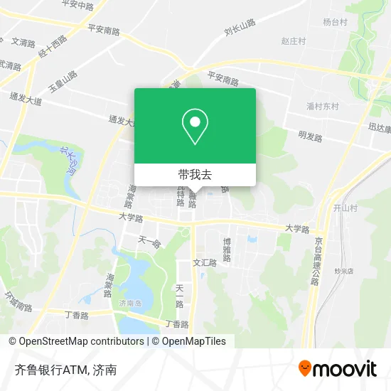 齐鲁银行ATM地图