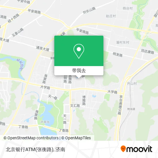 北京银行ATM(张衡路)地图