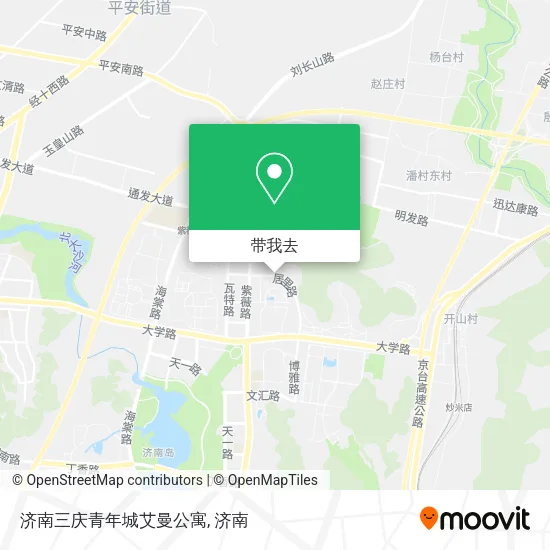 济南三庆青年城艾曼公寓地图