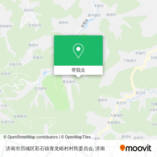 济南市历城区彩石镇青龙峪村村民委员会地图