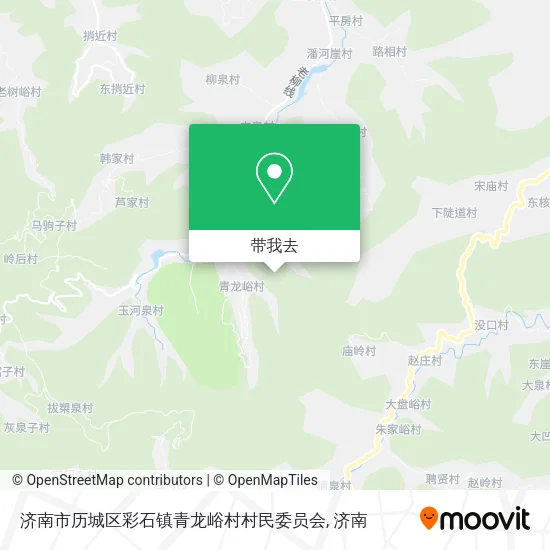 济南市历城区彩石镇青龙峪村村民委员会地图