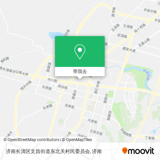 济南长清区文昌街道东北关村民委员会地图