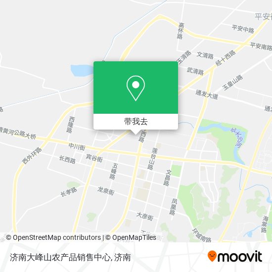 济南大峰山农产品销售中心地图