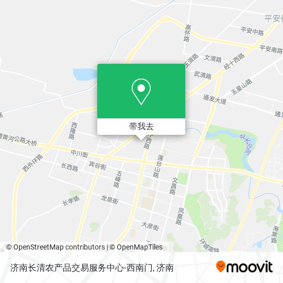 济南长清农产品交易服务中心-西南门地图
