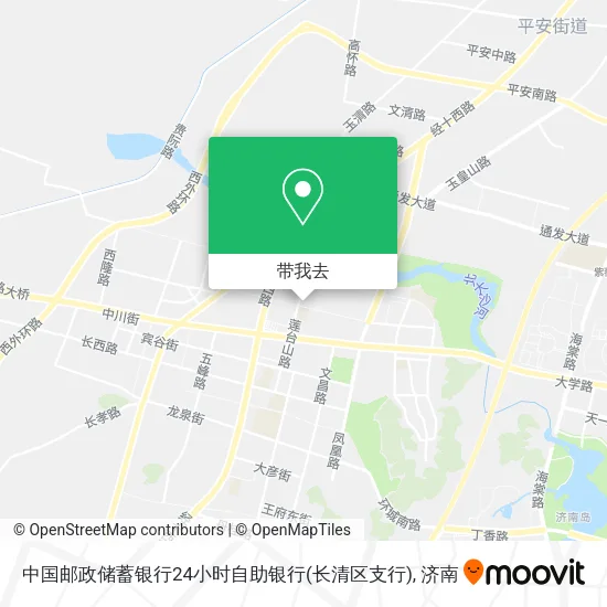 中国邮政储蓄银行24小时自助银行(长清区支行)地图