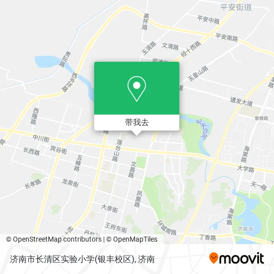 济南市长清区实验小学(银丰校区)地图