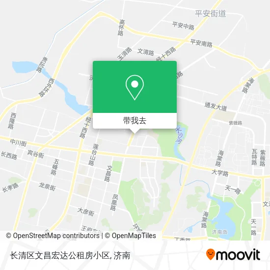 长清区文昌宏达公租房小区地图