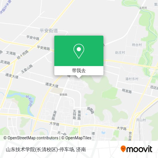 山东技术学院(长清校区)-停车场地图