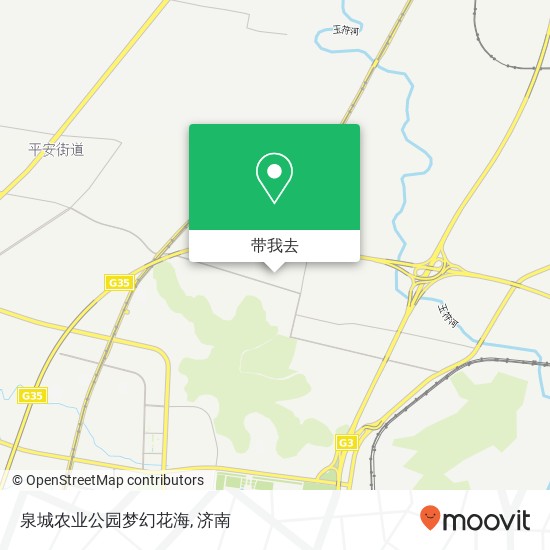 泉城农业公园梦幻花海地图