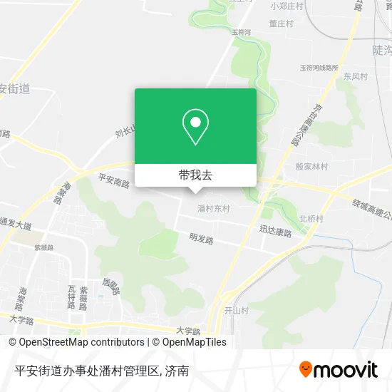 平安街道办事处潘村管理区地图