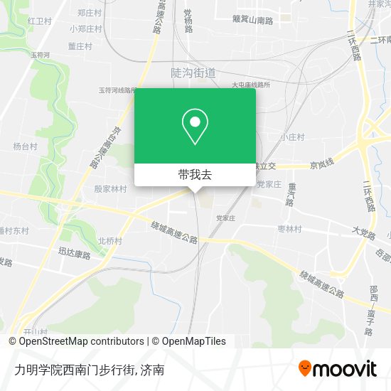 力明学院西南门步行街地图