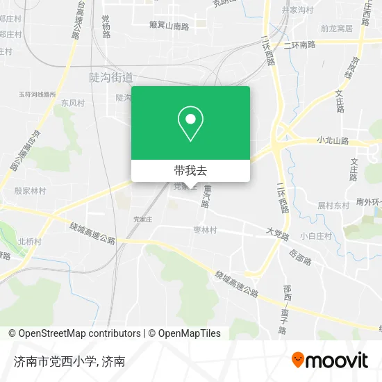 济南市党西小学地图