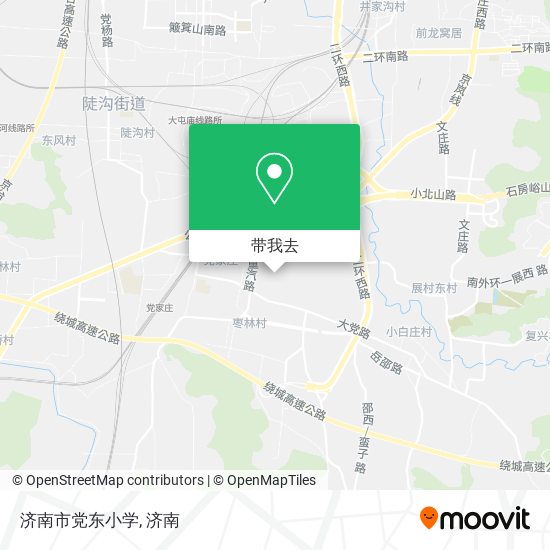 济南市党东小学地图