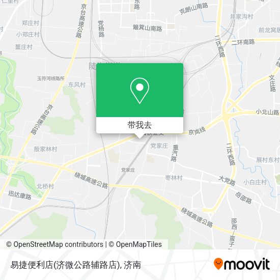 易捷便利店(济微公路辅路店)地图
