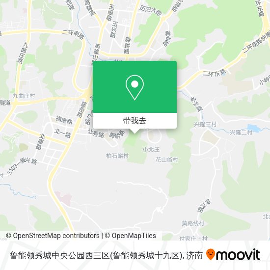 鲁能领秀城中央公园西三区(鲁能领秀城十九区)地图