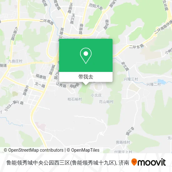 鲁能领秀城中央公园西三区(鲁能领秀城十九区)地图