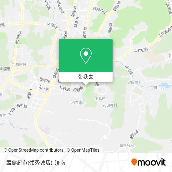 孟鑫超市(领秀城店)地图