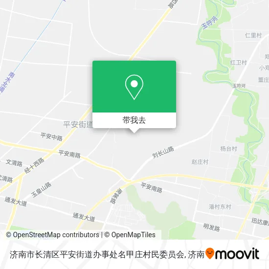 济南市长清区平安街道办事处名甲庄村民委员会地图