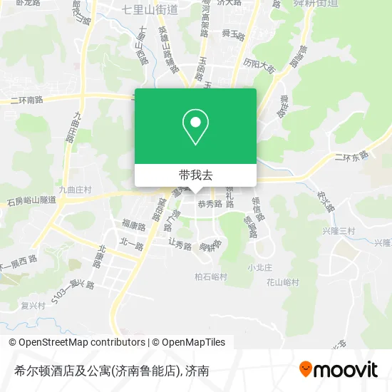 希尔顿酒店及公寓(济南鲁能店)地图