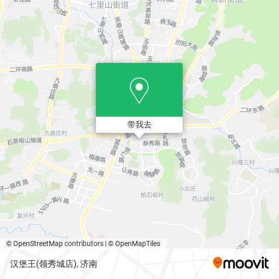 汉堡王(领秀城店)地图