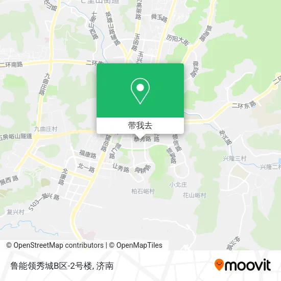 鲁能领秀城B区-2号楼地图
