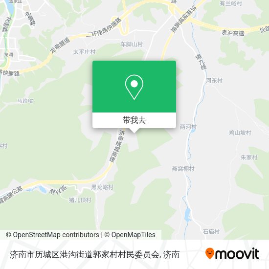 济南市历城区港沟街道郭家村村民委员会地图