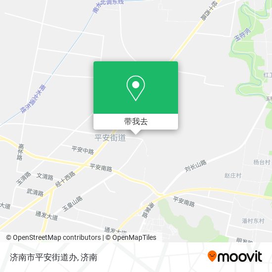 济南市平安街道办地图