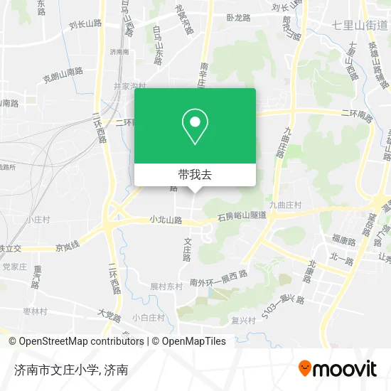 济南市文庄小学地图